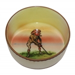 Circa 1911-21 Hand Painted Nippon Small Golf Scene Ceramic Bowl/Dish