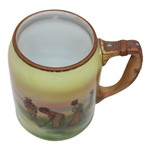 Circa 1911-21 Hand Painted Nippon Golf Scene Mug