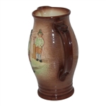 Royal Doulton Golfer & Caddy Scene Ceramic Pitcher