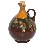Royal Doulton Golfer Themed Wine Jug w/Cork Stopper