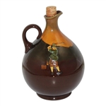 Royal Doulton Golfer Themed Wine Jug w/Cork Stopper