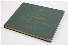 1895-1961 Record Book of USGA Championships & Intl. Events Book
