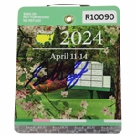 Scottie Scheffler Signed 2024 Masters Tournament SERIES Badge #R10090 JSA ALOA