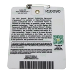 Scottie Scheffler Signed 2024 Masters Tournament SERIES Badge #R10090 JSA ALOA
