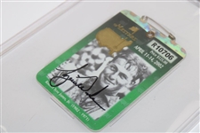 Tiger Woods Signed 2002 Masters SERIES Badge #R10706 BGS Auto Grade 10