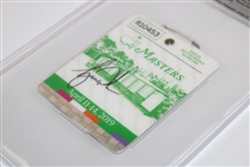 Tiger Woods Signed 2019 Masters SERIES Badge #R10453 BGS Auto Grade 10