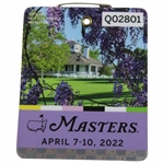 2022 Masters Tournament SERIES Badge #Q02801 - Scottie Sheffler Winner