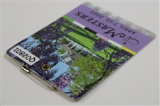 2022 Masters Tournament SERIES Badge #Q02801 - Scottie Sheffler Winner