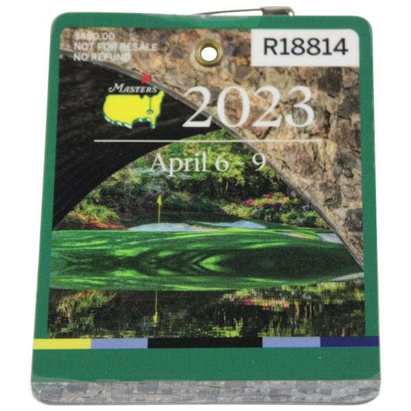 2023 Masters Tournament SERIES Badge #R18814 - Jon Rahm Winner