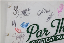 Multi Signed 2013 Masters Tournament Par Three Contest Embroidered Flag JSA ALOA
