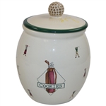 Golf Themed Cookie Jar With Lid