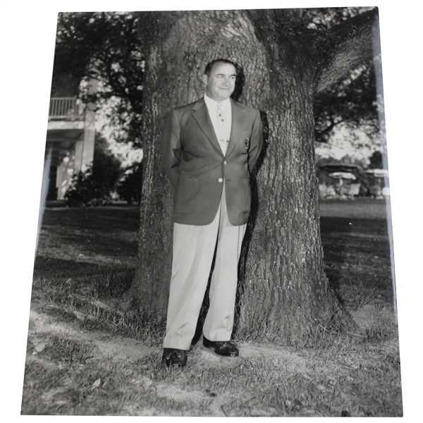 Gene Sarazen Under Augusta National GC Oak Tree Frank Christian Photo - Sarazen Collection