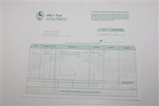 Gene Sarazen Signed Personal 1997 Check to Shoal Creek for $5.00 - Sarazen Collection JSA ALOA