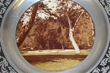 1979 The Riviera Invitational Tournament Commemorative Pewter Plate with Photo