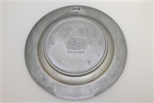 1979 The Riviera Invitational Tournament Commemorative Pewter Plate with Photo