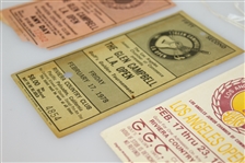 Three Glen Campbell LA Open Passes - 1978, 1986, & Undated