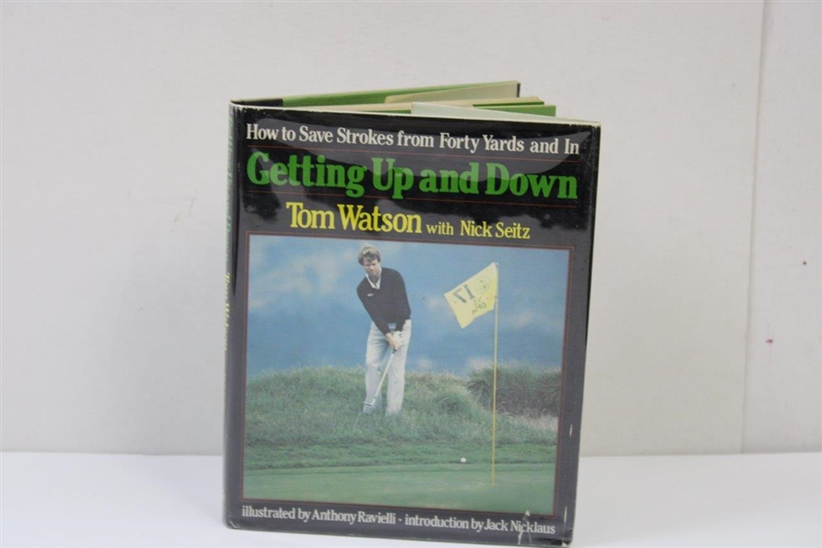 Tom Watson Signed Getting Up and Down Book JSA ALOA