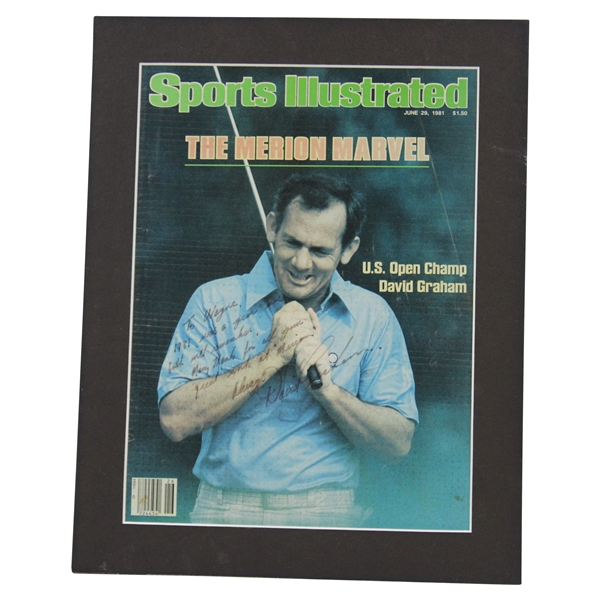 David Graham Signed 1981 Sports Illustrated Cover JSA ALOA