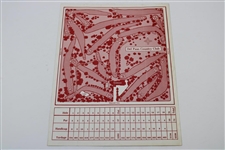 Gene Littler Signed 1975 Swing At Cancer Pairing Sheet JSA ALOA