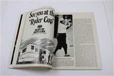 1973 Ryder Cup at Muirfield Golf Club official Program - USA 19-13