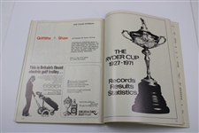 1973 Ryder Cup at Muirfield Golf Club official Program - USA 19-13