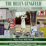 Helen Lengfeld Signed 1969 California Women's Amateur Contestant Acceptance Letter Pebble Beach Tournament Invitation