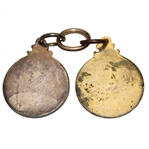 Pair of Undated Pre-Swing Golfer Medallions