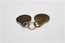 Pair of Undated Pre-Swing Golfer Medallions