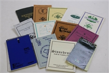 Lot of 33 1990’s BEN HOGAN Tour & NIKE Tour Player-Issued Professional Course Yardage Books