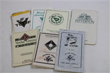 Lot of 33 1990’s BEN HOGAN Tour & NIKE Tour Player-Issued Professional Course Yardage Books