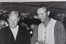 Arnold Palmer Signed PGA Poster with Dad Deke - Framed JSA ALOA