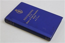 c.1930 Decisions by the Rules of Golf Committee 1909-1928 with Index Book - Revised Edition