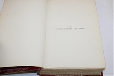 1898 'Encyclopedia of Sport' Vol. I Book Printed by Lawrence and Bullen Ltd. - 20pgs on Golf