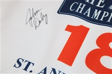 John Daly Signed 1995 OPEN Championship at St. Andrews White Flag JSA ALOA