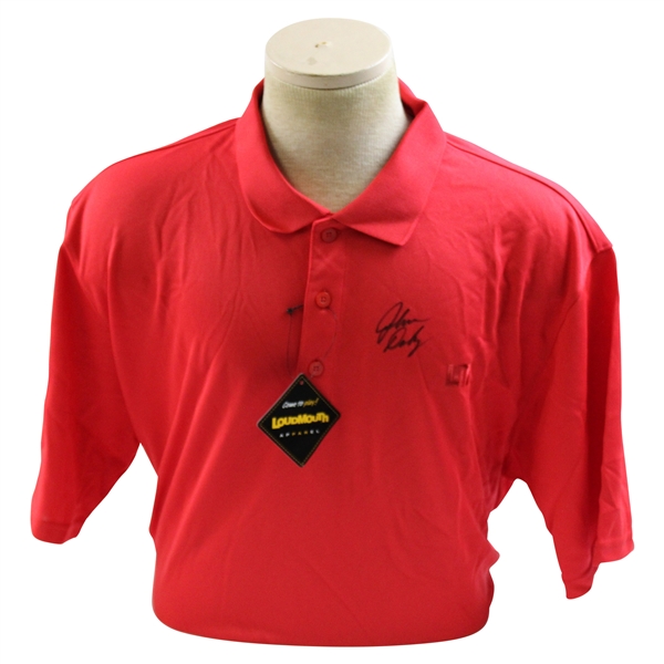 John Daly Signed Personal Red Loudmouth Shirt 2XL JSA ALOA