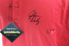 John Daly Signed Personal Red Loudmouth Shirt 2XL JSA ALOA