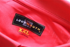John Daly Signed Personal Red Loudmouth Shirt 2XL JSA ALOA