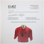 John Daly Signed Personal Red Loudmouth Shirt 2XL JSA ALOA