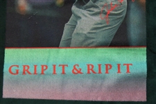 John Daly Signed Green 'Grip It & Rip It' Sport Devant Bag Towel JSA ALOA