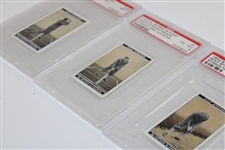 Three (3) 1923 Morris And Sons Golf Strokes Series Tobacco Golf Cards