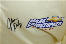 John Daly Signed Personal Chevrolet Yellow Polo 3XL Golf Shirt w/Sponsors JSA ALOA