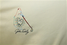 John Daly Signed Personal Chevrolet Yellow Polo 3XL Golf Shirt w/Sponsors JSA ALOA