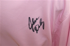 John Daly Signed Personal Pink Polo 3XL Golf Shirt JSA ALOA