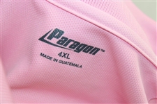 John Daly Signed Personal Pink Polo 3XL Golf Shirt JSA ALOA