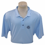John Daly Signed Personal Light Blue Polo 3XL Golf Shirt  JSA ALOA