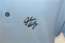 John Daly Signed Personal Light Blue Polo 3XL Golf Shirt  JSA ALOA