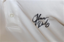 John Daly Signed Personal White Polo 4XL Golf Shirt JSA ALOA