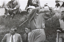 1937 Horton Smith Post Swing Photo At The 1937 Canadian Open 