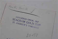 1937 Horton Smith Post Swing Photo At The 1937 Canadian Open 