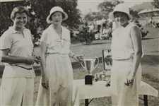 1931 Helen Hicks 'Battles with Marion Lake at North Hempstead' Photo